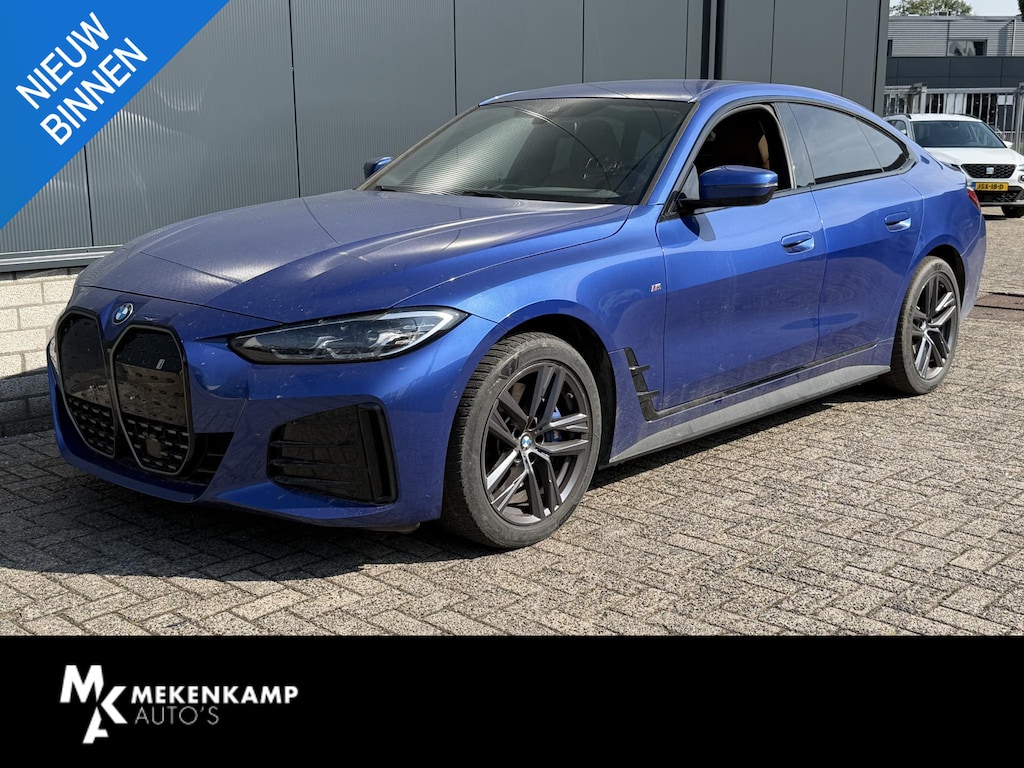 BMW i4 eDrive40 High Executive 84 kWh M Sport 18"/SOH 100%/Lederen M-stoelen + memory/Head-up/Adaptieve cruise/Adaptief M-onderstel/Sfeerverlichting/HiFi