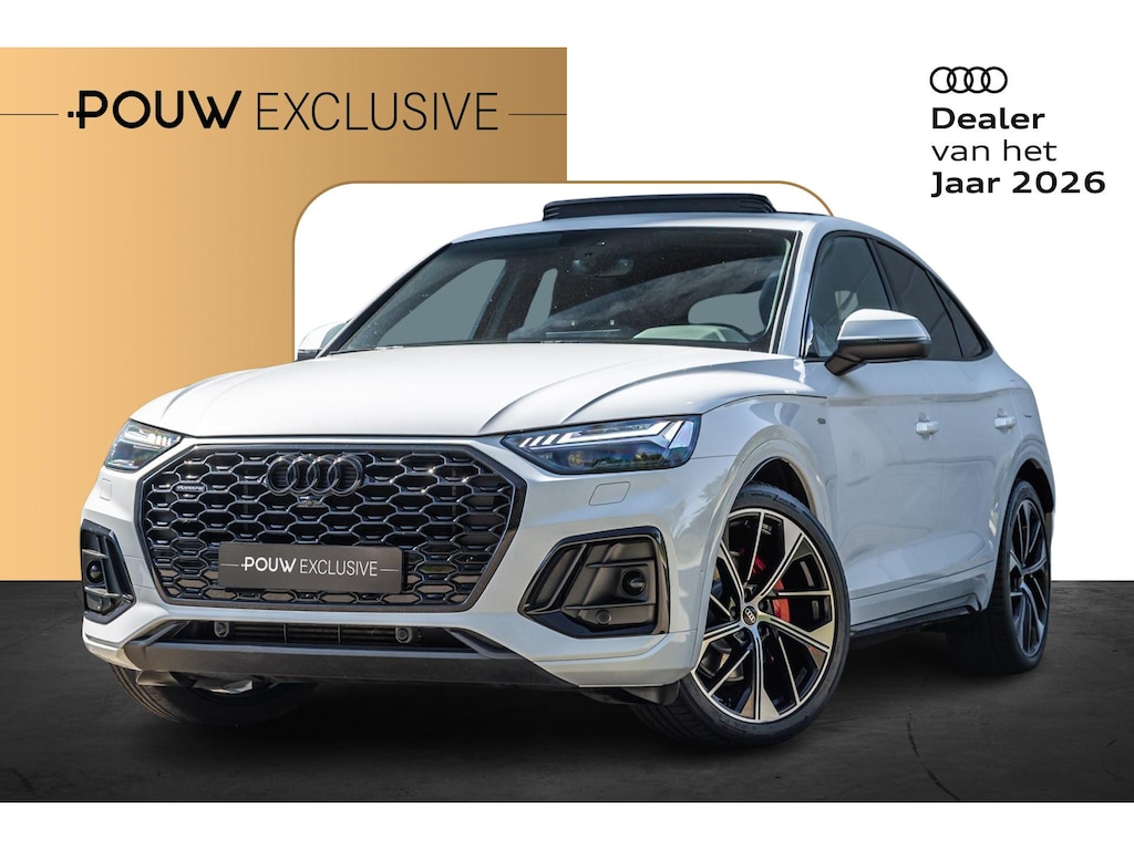 Audi Q5 Sportback 50 TFSIe 299pk PHEV S Edition | Panoramadak | Luchtvering | Trekhaak | B&O | Keyless | Matrix LED | Topview
