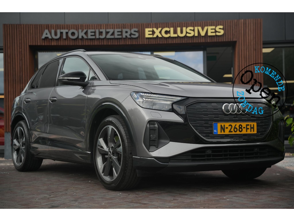 Audi Q4 e-tron 35 Launch edition Advanced 55 kWh Verkeersbord detectie Koplampreiniging Trekhaak uitklapbaar DAB Parkeersensoren voor en achter 20"L.M.
