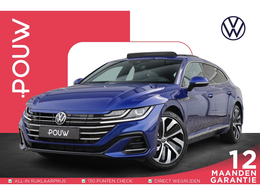 Volkswagen Arteon Shooting Brake 1.4 TSI eHybrid 218pk R-Line Business+ | SoH 92% | Trekhaak | Panoramadak | Achteruitrijcamera | Stoelverwarming | Navigatie | Lederenbekleding