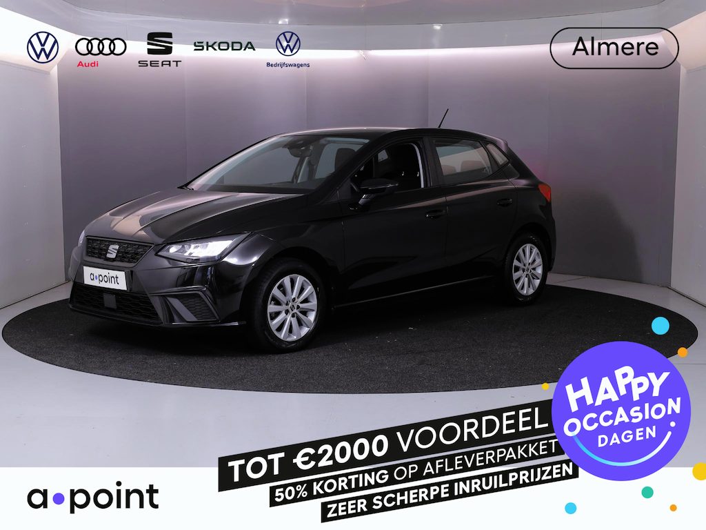 SEAT Ibiza 1.0 EcoTSI Style Business Connect 95 pk | Navigatie via App | Parkeersensoren achter | Autom. airco | Cruise control | Apple Carplay/Android Auto |