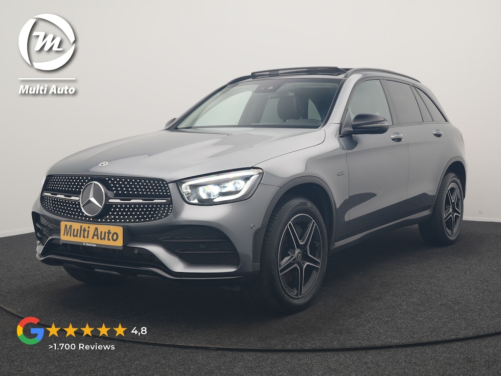 Mercedes-Benz GLC 300e 4MATIC Business Solution AMG PHEV 313pk Dealer O.H. | Trekhaak Af Fabriek | Panodak | Multi Beam LED | Alcantara Sportstoelen Verwarmd | Blis | Camera | Keyless | Sfeerverlichting | Apple Carplay | Navigatie | DAB | Cruise Control | Plug In Hybrid |