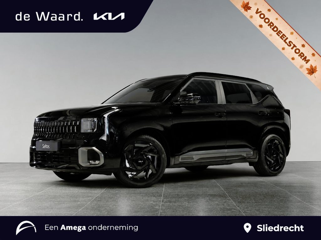 Kia Seltos X-Line Demo Edition 1.6 T-GDi 180pk DCT7 | VOORRAADACTIE TOT 31-10 | DIRECT LEVERBAAR | 19'' LM-VELGEN | 360° CAMERA | STOEL + STUURVERW. | ACCENTEN PAKKET ZWART X-LINE | ELEKTR. VERSTELB. STOEL |