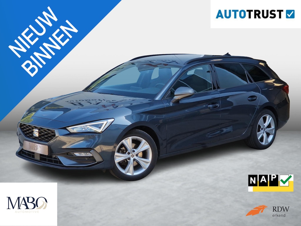 SEAT Leon Sportstourer 1.0 TSI FR Bus. Intense NL Auto|Dealer onderh.|Full LED|Carplay|Elek.klep|Stuurwiel Verw.|