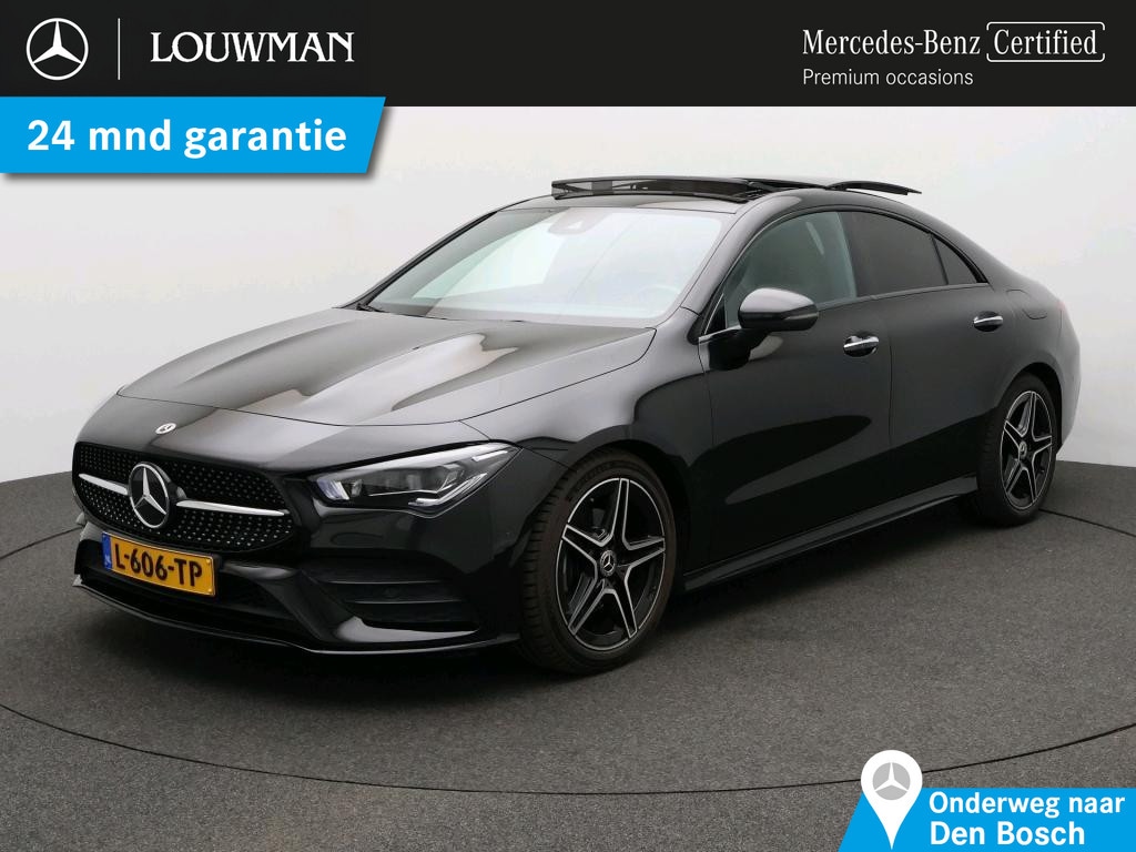 Mercedes-Benz CLA 180 Business Solution AMG AMG Line | Night Pakket | Panorama Schuif-Kanteldak | Memory Voorstoelen. Inclusief 24 maanden MB Certified garantie voor Europa.