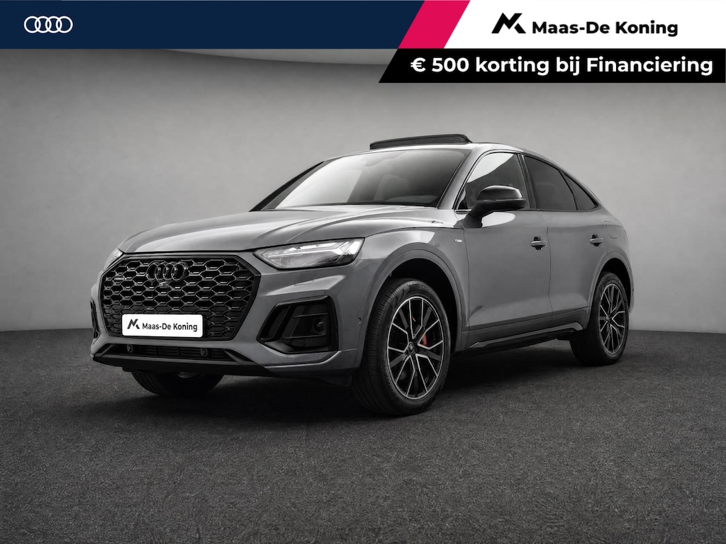 Audi Q5 Sportback 55 TFSIe 367pk S-tronic S edition · Panoramadak · 360 Camera · Elek. Achterklep · Apple/Android Car Play · Navigatie · 20'' Inch ·