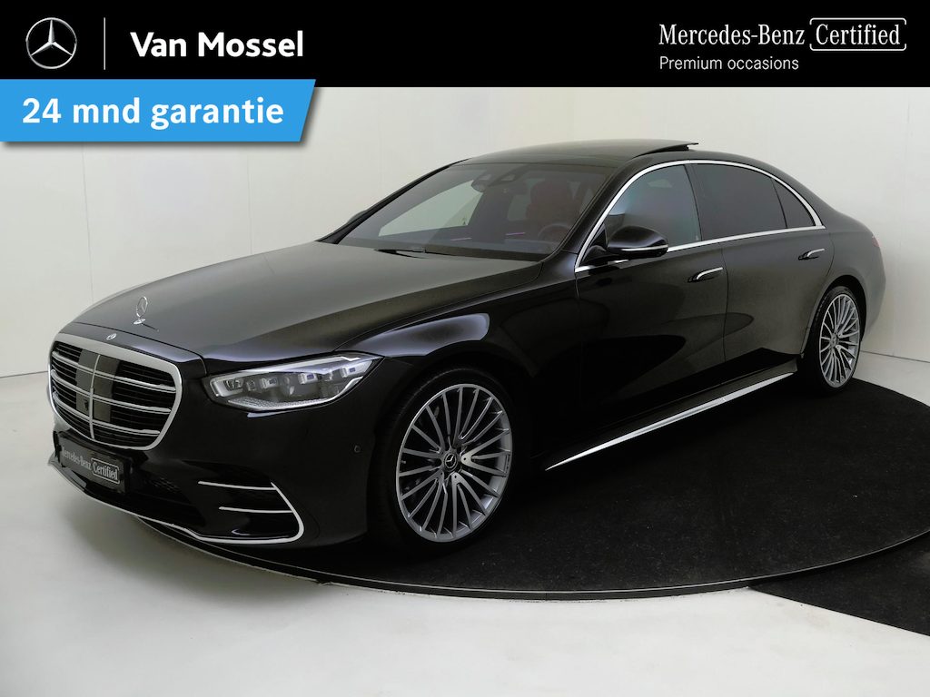 Mercedes-Benz S-klasse 500 4MATIC Lang AMG Line / Premium Plus/ 21 inch/ Achterasbesturing/ Burmester 3D/ Rear Executive Pakket/ Koelkast