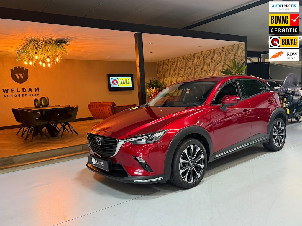 Mazda CX-3 2.0 SkyActiv-G 120 GT-M Garantie Automaat|Dealeronderhouden|Leder|18''|Xenon|Camera|CarPlay|Navi