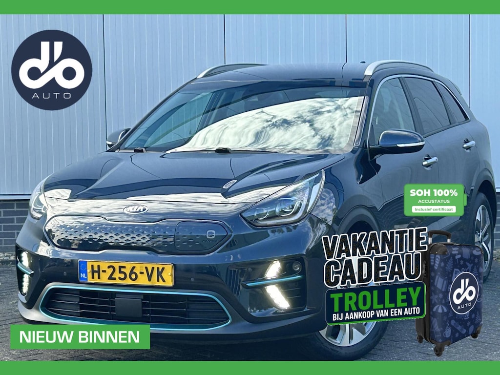 Kia Niro EV e-Niro ExecutiveLine 64 kWh SOH 100% I LEER + VERWARMING + VERKOELING I NAVI + CAMERA I ORG.NL + NAP