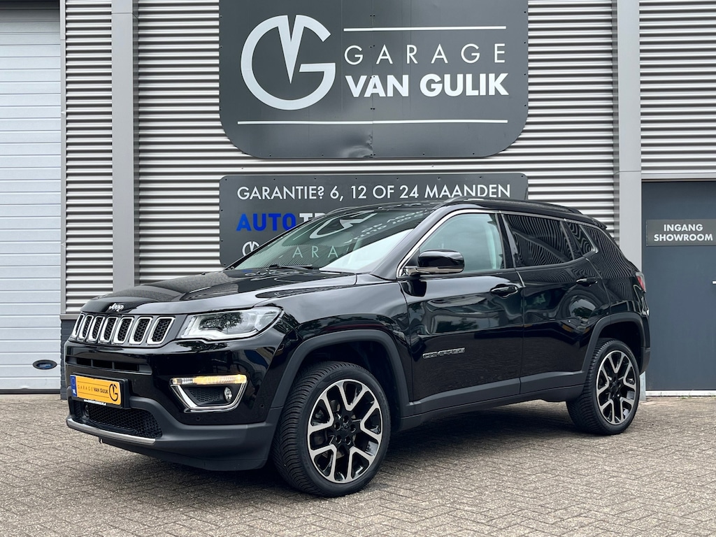 Jeep Compass 1.4 170PK Limited 4x4 Automaat Panoramadak,Navi,Clima,Cruise,Camera,KeylessEntry+Go,Leder/Stof,Isofix,4seizoenenBande