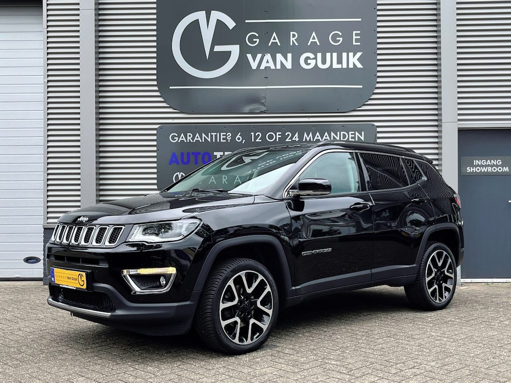 Jeep Compass 1.4 170PK Limited 4x4 Automaat Panoramadak,Navi,Clima,Cruise,Camera,KeylessEntry+Go,Leder/Stof,Isofix,4seizoenenBande