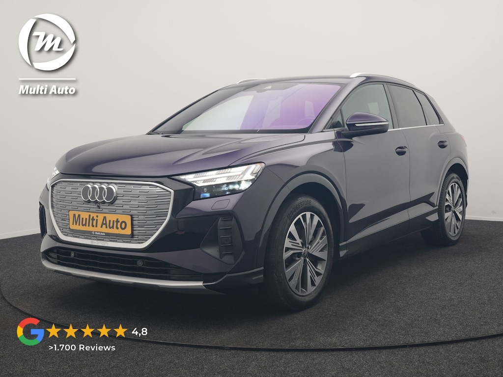 Audi Q4 e-tron 40 S edition 82 kWh 204pk Dealer O.H. | Adaptive Cruise | Head Up | Camera | Lederen Sportstoelen Memory & Verwarmd | Blis | Keyless | Matrix LED | Apple Carplay | Navigatie | DAB | 19"L.M |