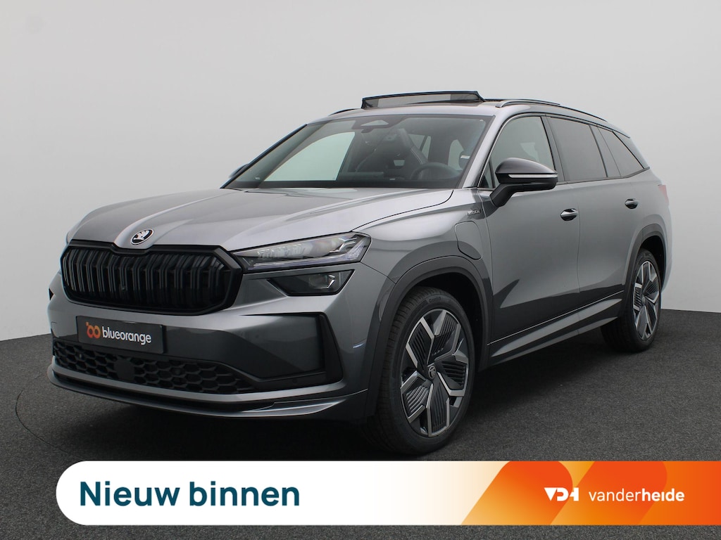 Skoda Kodiaq 1.5 TSI PHEV Sportline Business 204PK DSG Panoramadak, Trekhaak, 20" LM Velgen, Keyless, Achteruitrijcamera, Memorystoel, Stoelverwarming, Elektr. Achterklep, Canton Audio