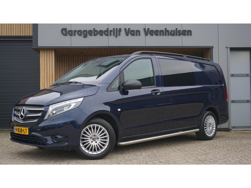 Mercedes-Benz Vito 114 CDI 136pk Automaat 5-Zits Lang Leder LED Trekhaak Navi 17inch LM SideBars *NL Auto* 96446km!