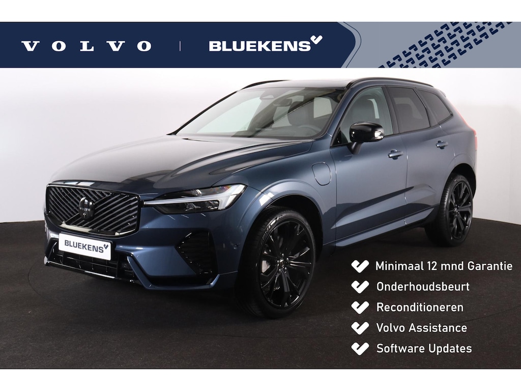 Volvo XC60 T6 Recharge AWD Plus Black Edition - Panorama/schuifdak - IntelliSafe Assist & Surround - 360º Camera - Harman/Kardon audio - Verwarmde voorstoelen, stuur & achterbank - Parkeersensoren voor & achter - Elektr. bedienb. voorstoelen met geheugen - Head up display - Draadloze tel. lader - Extra getint glas - 21' LMV