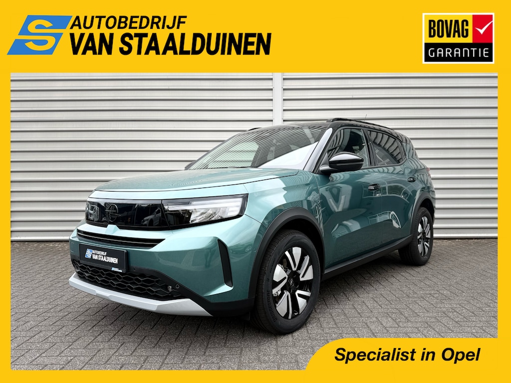 Opel Frontera 1.2 Turbo Hybrid Ultimate 7p. NIEUWE AUTO!! | Stuurverwarming | Stoelverwarming | Draadloosopladen tel | PDC | Camera achter | Dodehoek detectie | Keyless entry | Keyless start | 7 Persoons auto!!