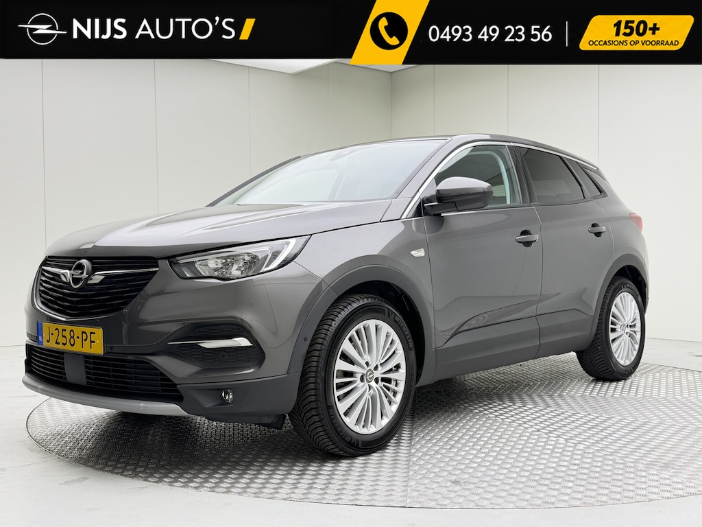 Opel Grandland X 1.2 Turbo Innovation | Afn. trekhaak | Pdc v/a + camera | Navigatie | Carplay | Stoel+stuurverwarming | Dode hoek | Elektr. inklapbare spiegels | Bluetooth | Cruise