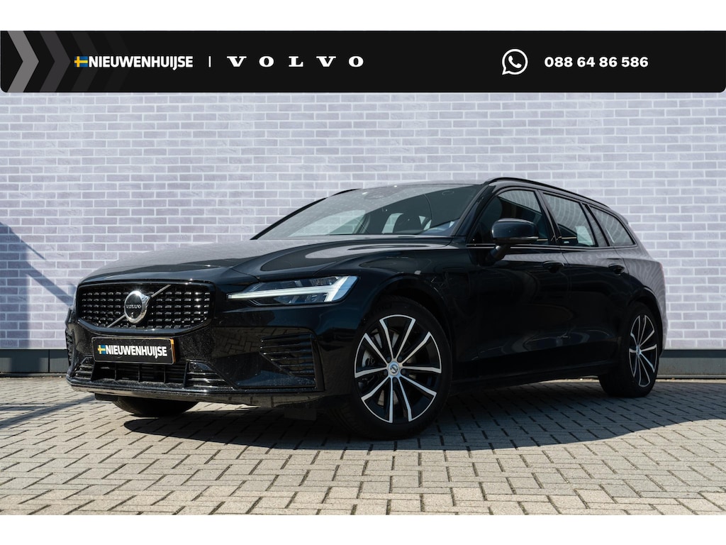Volvo V60 2.0 T6 Plug-in hybrid AWD Plus Dark | Sportstoelen | Trekhaak | Harman Kardon Audio | 360 Camera | Elektrisch Verstelbare Voorstoelen | Adaptive Cruise Control | Keyless |