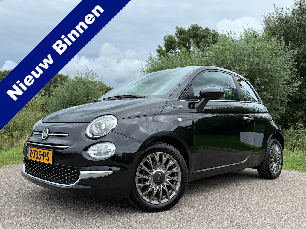 Fiat 500 1.0 Hybrid Dolcevita | Panoramadak | Apple CarPlay & Android Auto | 1e Eigenaar | Airco | 15" Velgen | PDC | Cruise | LED