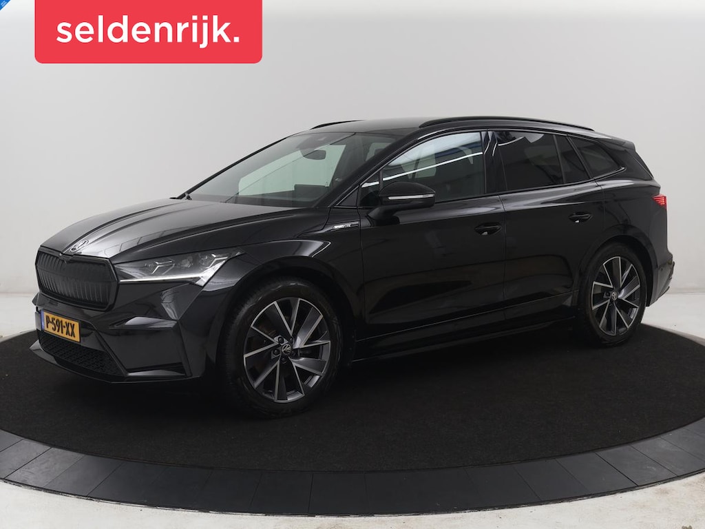 Skoda Enyaq iV 60 Sportline | SOH 92,3% | Leder/alcantara | Adaptive cruise | Stuur/stoel verwarming | Climate control | 3 zone klimaat | Sfeerverlichting | Carplay | Camera | Park assist