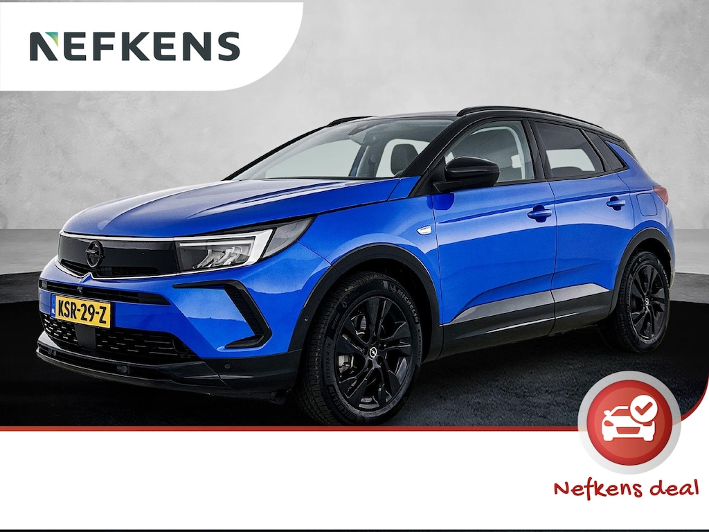 Opel Grandland 1.6 225pk Plug-In Hybrid GS Line Automaat | LAGE KM | Camera Voor + Achter | Lendensteun | Elektrische Klep | Dodehoekdetectie | Adaptieve Cruise Control | Stoel-/Stuurverwarming |