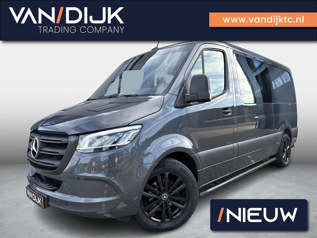 Mercedes-Benz Sprinter 319 3.0 CDI L2H1 DC 190PK ✓3500KG Trekgewicht ✓Automaat ✓6-Persoons ✓Full LED ✓Navigatie Groot ✓6-Cilinder ✓Geveerde stoel