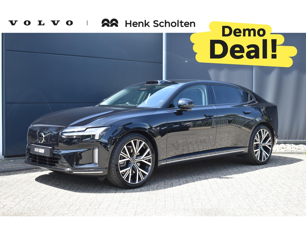 Volvo ES90 Single Motor Extended Range Ultra | DEMO DEAL | Bowers & Wilkins Premium Audio | 92kWu Accupakket | Luchtvering | Geventileerde Voor + Achterstoelen | Elektrochromatisch Panoramadak | 360° Camera | BLIS | Adaptieve Cruise Control | 22 inch Lichtmetalen velgen | Stoel-/Stuurwielverwarming |
