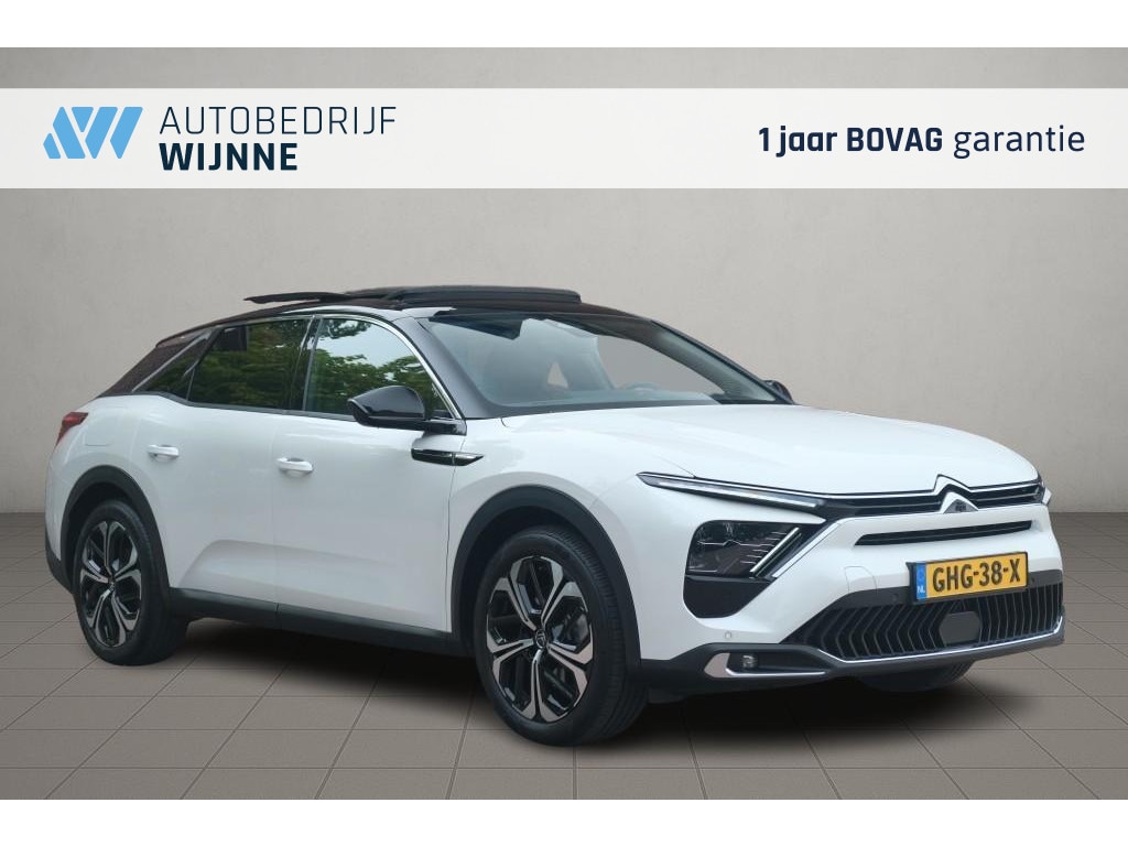 Citroën C5 X 1.6 Plug-in Hybrid 225pk EAT8 Shine | App Connect | Adaptive Cruise | Panoramadak | Leder | Elektrische Achterklep | Keyless | Heap-Up | Memory
