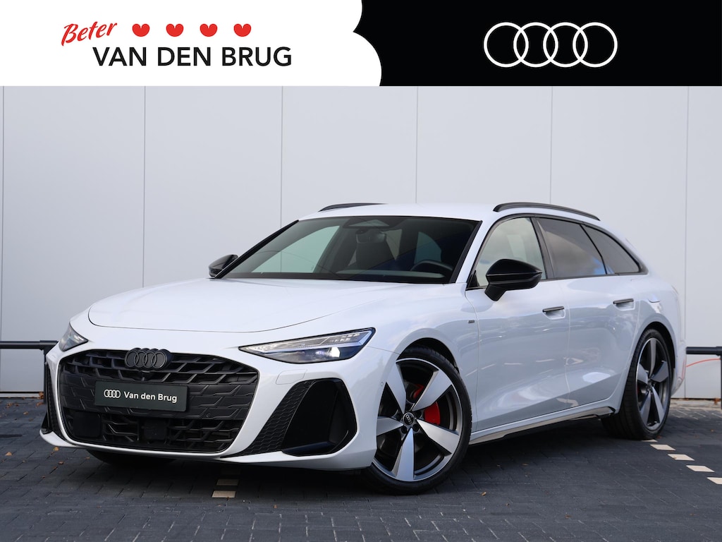 Audi A6 Avant 2.0 e-hybrid quattro S edition Competition 367pk | B&O | Keyless | Elek. stoelen | OLED | 360° camera | Stuurwielverwarming | 21" | Adaptive Cruise | Dodehoekdetectie | Rood stiksel