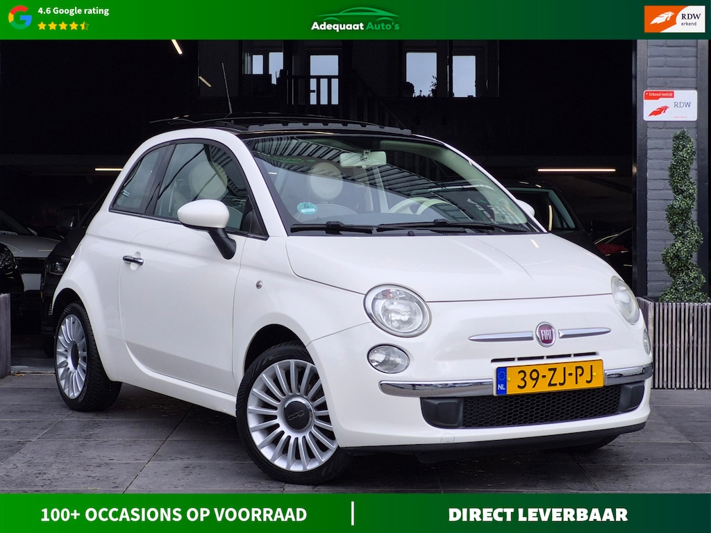 Fiat 500 1.2 Lounge|2e eig|NAP|PANO|Airco|El.Ramen|APK