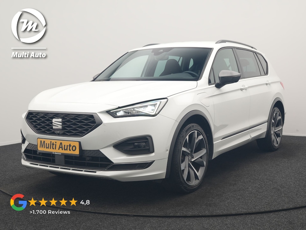 SEAT Tarraco 1.4 TSI e-Hybrid FR Business Intense PHEV 245pk | Trekhaak Af Fabriek | Adaptive Cruise | 360 Camera | Sportstoelen Memory & Verwarmd | Keyless | Blis | Stuur Verwarmd | Apple Carplay | Navigatie | DAB | 20"L.M | Plug In Hybrid |