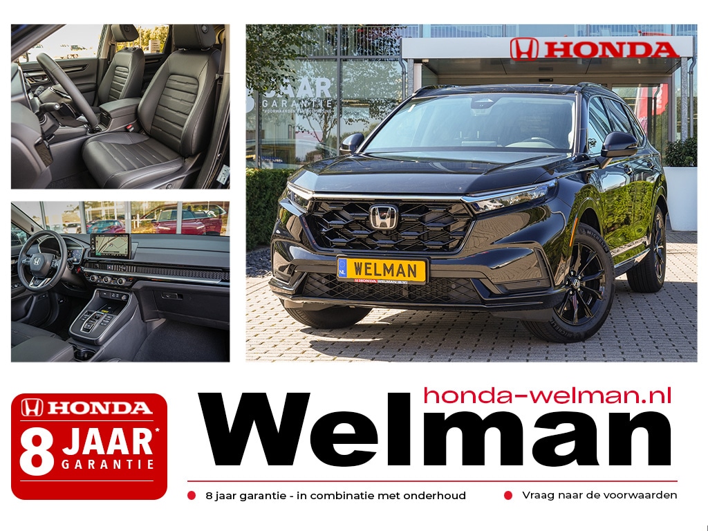 Honda CR-V 2.0i e:HEV ELEGANCE TECH - NIEUW - FULL HYBRID - RAAMLIJSTEN PIANO LAK ZWART - MY27