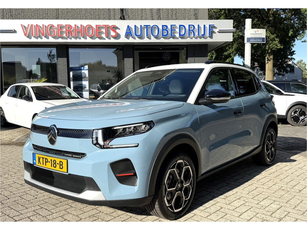 Citroën E-C3 Max 113 pk 44 kWh 100% Elektrisch * Special One * * Navigatie * Parkeer Camera * Wall Box Laadkabel * Climate & Cruise Control * Draadloze telefoonlader en Apple Carplay / Android Auto * Vingerhoets; Vierde Generatie Eersteklas Service. Al meer dan 100 jaar een begrip in de Brabantse Kempen