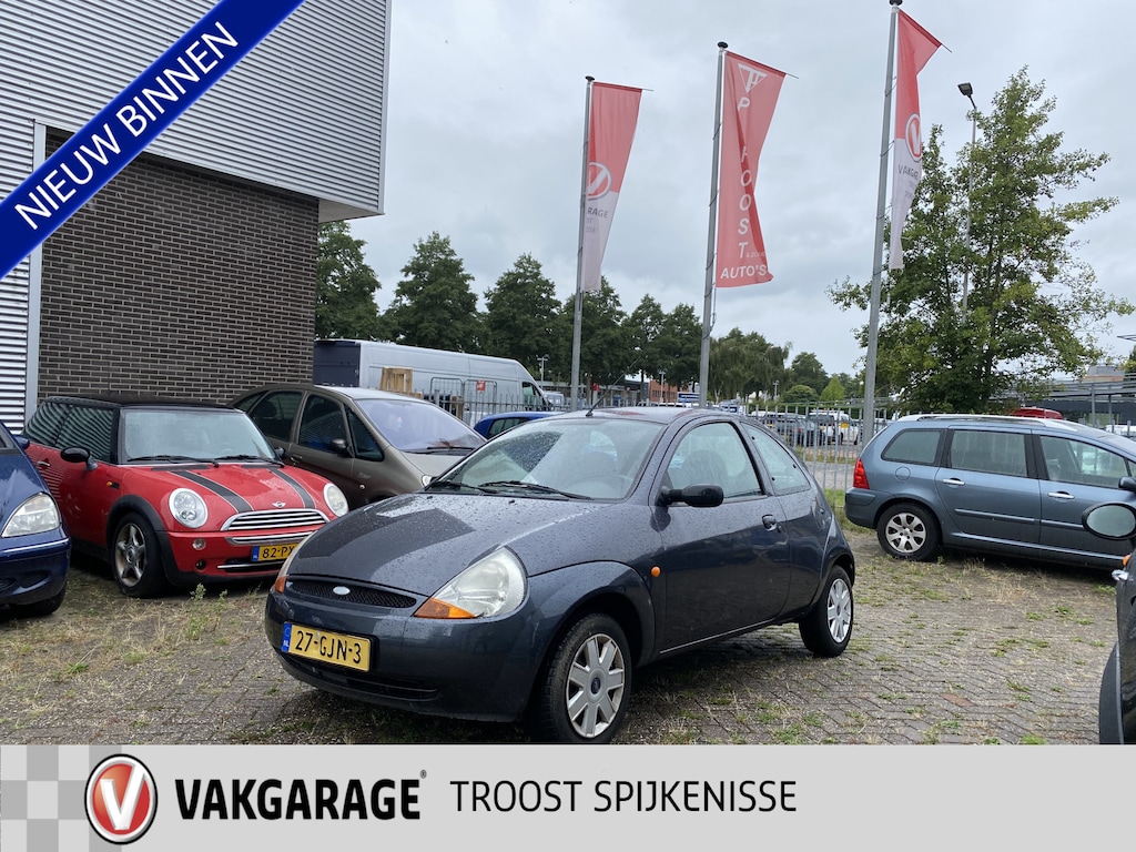 Ford Ka 1.3 Cool & Sound,APK T/M 30-06-2027,Airco,Elektrischpakket ,Stuurbekrachting,Radio Cd,Lage Kilometerstand Nap Oke