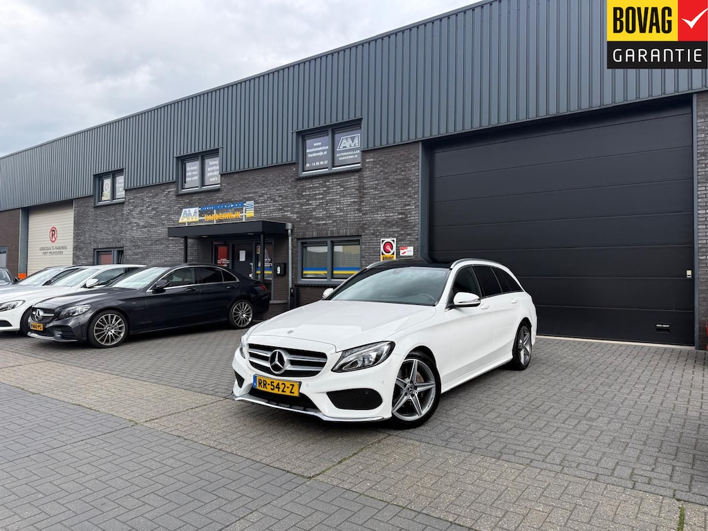 Mercedes-Benz C-klasse Estate 180 AMG Sport Edition | 1E EIGENAAR | 3/6/12 MND GARANTIE | PANO | LEDER | LED | CRUISE | NAVI |