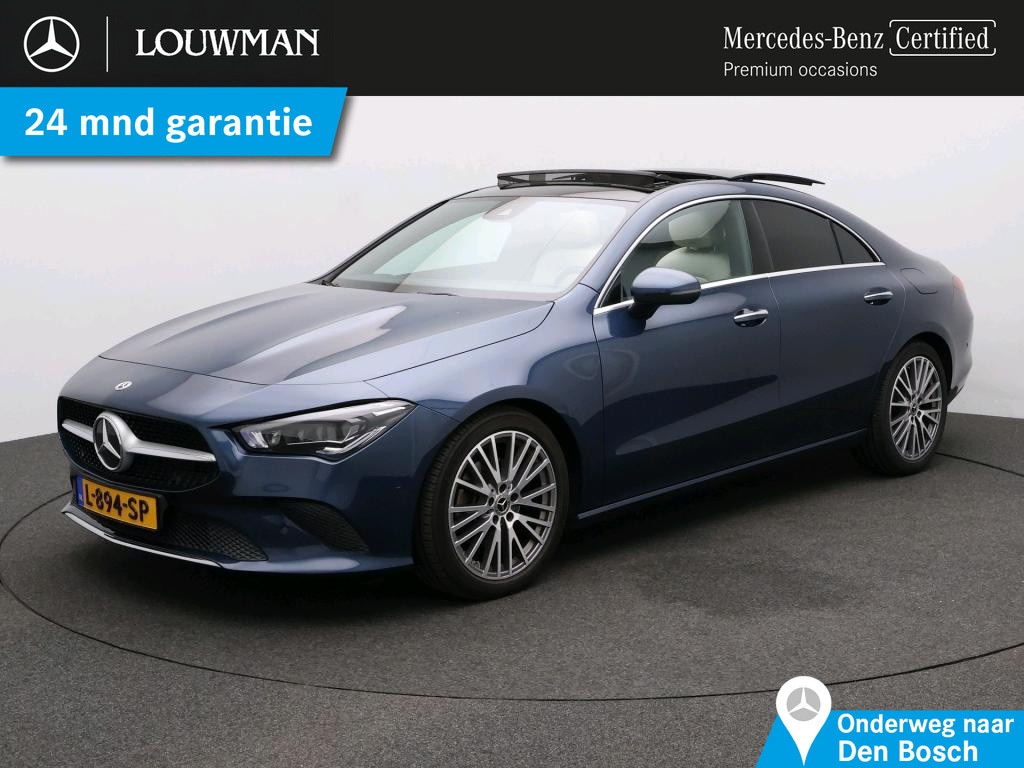 Mercedes-Benz CLA 200 Business Solution Luxury Premium Plus pakket | Panorama Schuif-Kanteldak | Sfeerverlichting | Memory stoelen | Ledkoplampen. Inclusief 24 maanden MB Certified garantie voor Europa.