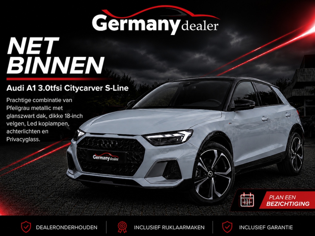 Audi A1 citycarver 30TFSI S-Line M-Led Sfeerverl. Zetels Zwart-Dak Priveglas 18-Inch Camera Keyless