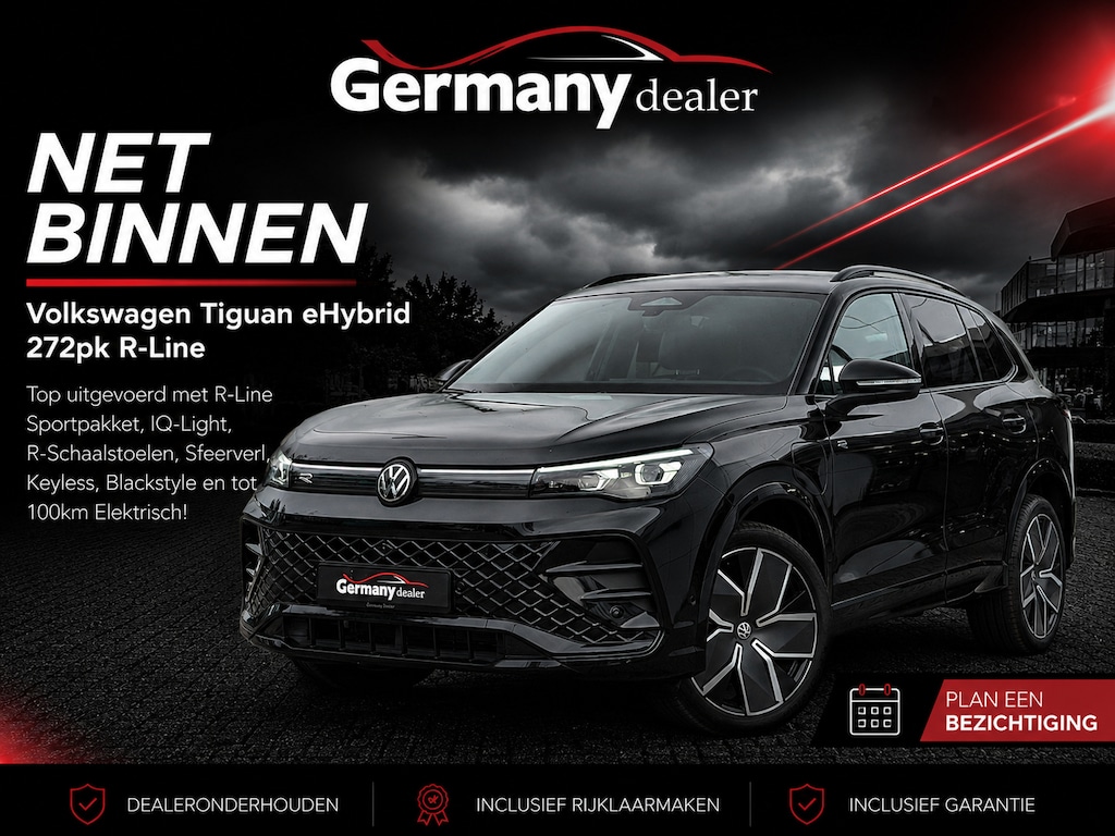 Volkswagen Tiguan 1.5 eHybrid R-Line Edition R-Zetels IQ-light Sfeerverl Blackstyle Keyless Uitlaat-Sound