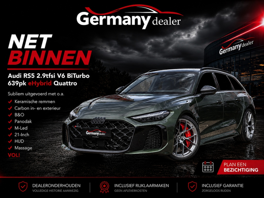 Audi RS5 Avant RS5 2.9TFSI V6 BiTurbo 640pk eHybrid Quattro Keramiek Carbon Pano M-Led