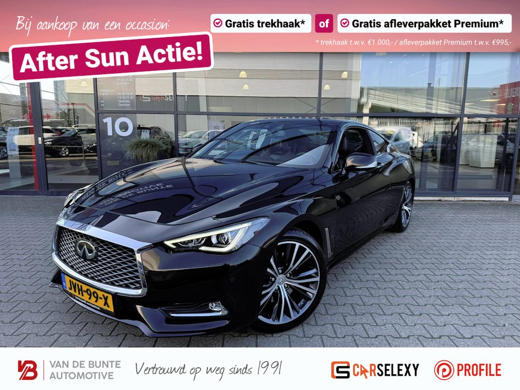 INFINITI Q60 Coupé 2.0t Premium Tech *Schuif-/Kanteldak & ACC*