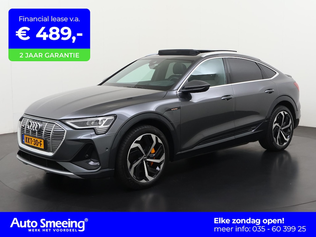 Audi e-tron Sportback 55 quattro S edition 95 kWh | SOH 95% | Panoramadak | Head Up | Trekhaak | S-Line | Zondag Open!
