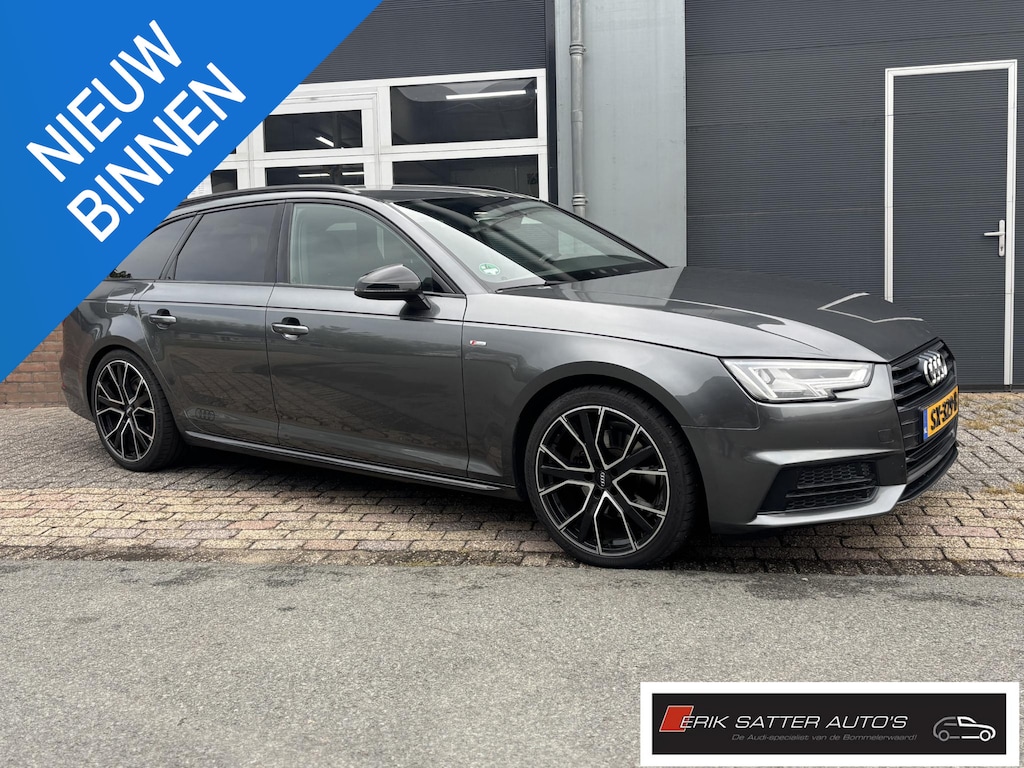 Audi A4 Avant 1.4 TFSI Sport S line black edition 19"| Led|  Stoelverw| Leder met rode stiksel| Private glass| Carplay