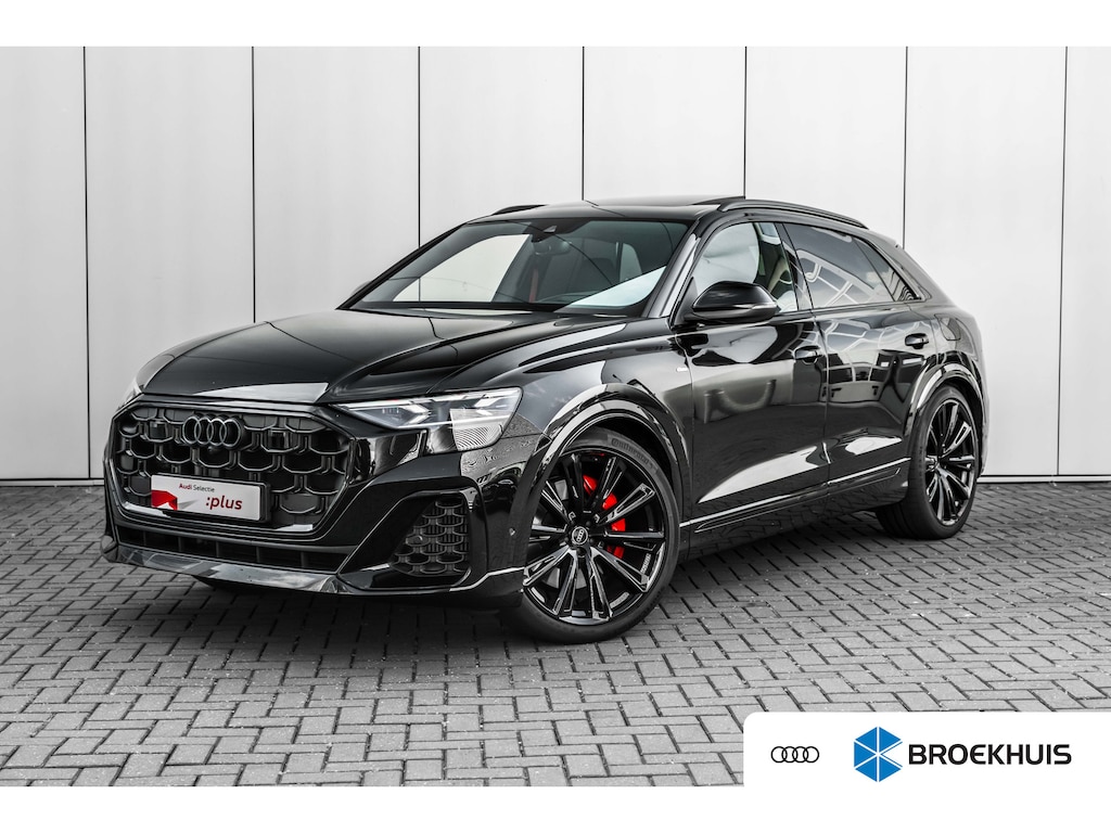 Audi Q8 60 TFSI e quattro Pro Line S Competition 490PK | Trekhaak | 4-wiel besturing | Stoelventilatie + Massage | Panorama Dak | Soft Close