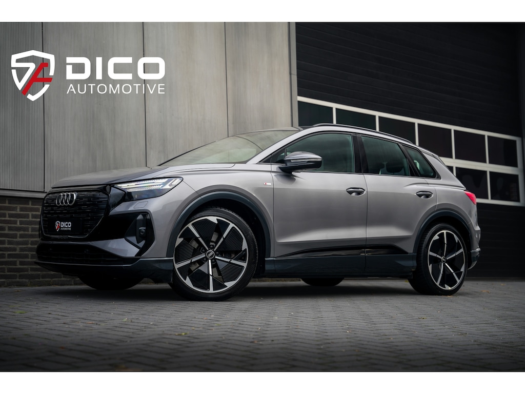 Audi Q4 e-tron 50 Quattro 299 pk S-Edition 77 kWh /Pano-Dak /Head-Up/ Matrix LED/ ACC/ Leder/ Memory/ Keyless/ Trekhaak/ Camera/ Ambient/ 21'' LMV