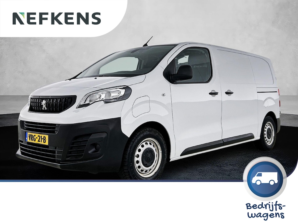 Peugeot e-Expert Standard Premium 75 kWh 136pk | Accu 92% | 100% Elektrisch | 3-zits | Navigatie via Apple Carplay / Android Auto | Airco | Cruise Control | Parkeersensoren | Bluetooth | Regensensor | Automatisch dimlicht | 2x Schuifdeur | Laadvloer + betimmering | Dealeronderhouden |