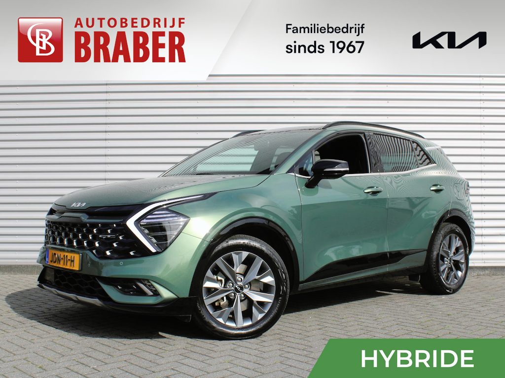 Kia Sportage 1.6 T-GDi Hybrid GT-Line | Stuur-/stoelverwarming | Elek. stoelverstelling + achterklep | Schuifdak | 18" LM | Cruise adapt. | Camera |