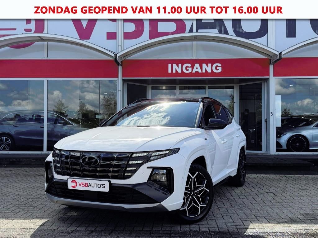 Hyundai Tucson 1.6 T-GDI N-LINE PHEV 4WD 265PK AUT. TREKHAAK HALF-LEER NAVI CAMERA CARPLAY AIRCO LMV PDC