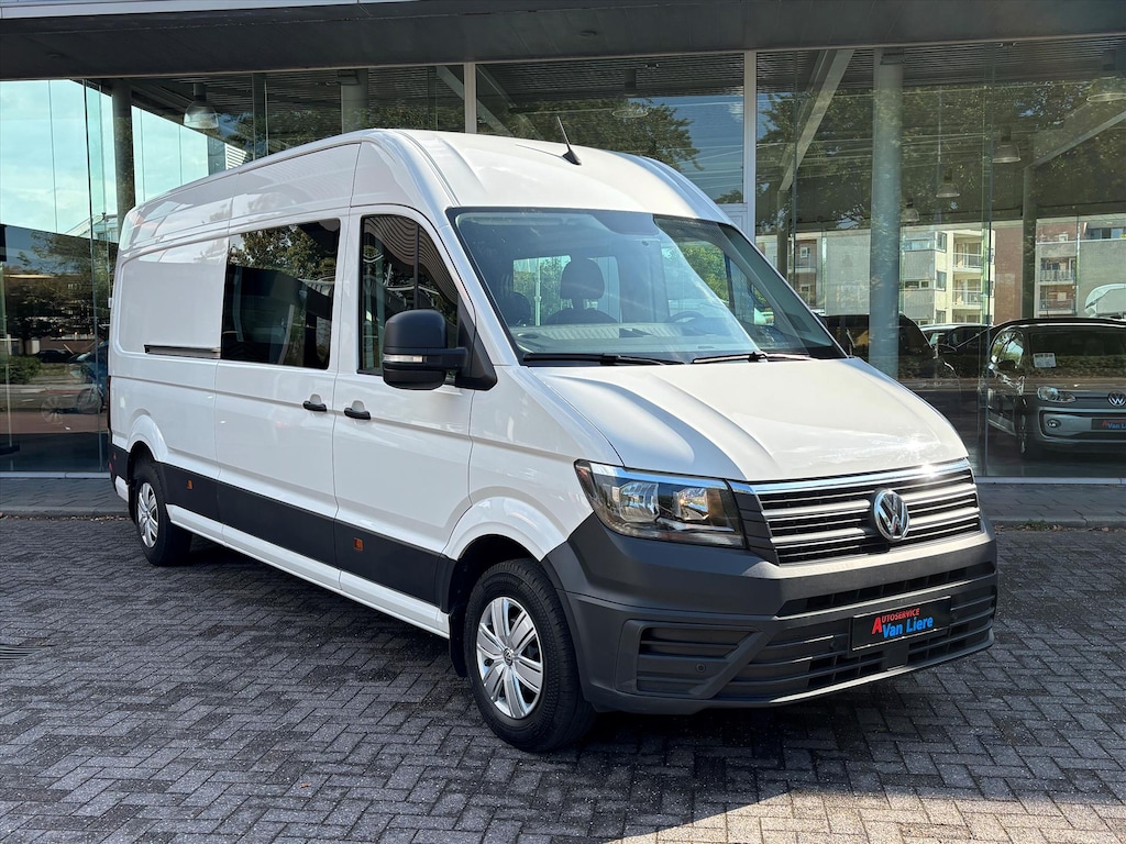 Volkswagen Crafter 2.0 TDI 140pk L4H3 3500 FWD| 7 zits Dubbele Cabine| Trekhaak| Airco|Cruise control|Rijklaarprijs incl. garantie