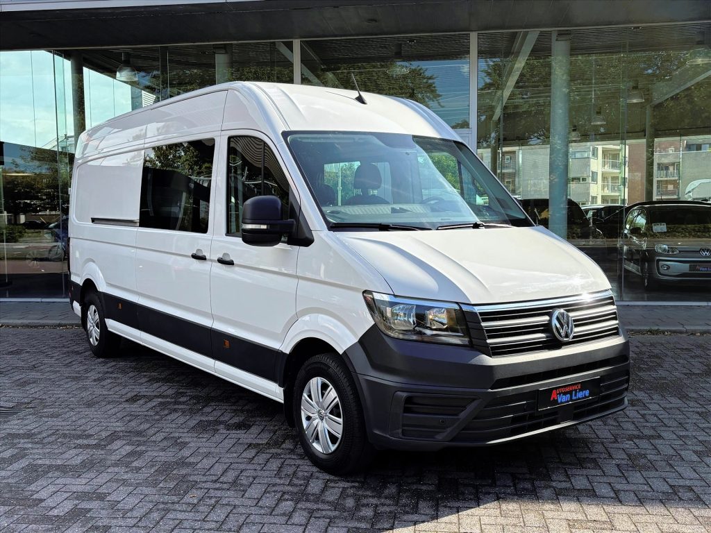 Volkswagen Crafter 2.0 TDI 140pk L4H3 3500 FWD| 7 zits Dubbele Cabine| Trekhaak| Airco|Cruise control|Rijklaarprijs incl. garantie