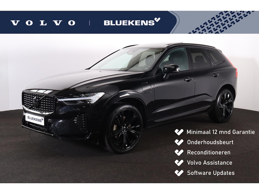 Volvo XC60 T8 Recharge AWD Ultra Black Edition - Panorama/schuifdak - IntelliSafe Assist & Surround - Harman/Kardon audio - Parkeercamera achter - Verwarmde voorstoelen, stuur & achterbank - Parkeersensoren voor & achter - Elektr. bedienb. voorstoelen met geheugen - Head up display - Draadloze tel. lader - Extra getint glas - Inklapbare trekhaak - 21' LMV